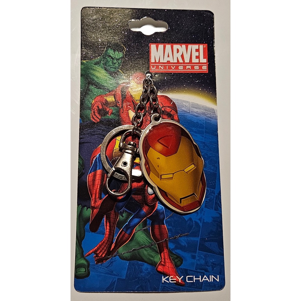 Marvel Universe Iron Man Keychain Hulk SpiderMan Comic Book Hero Keychain‎